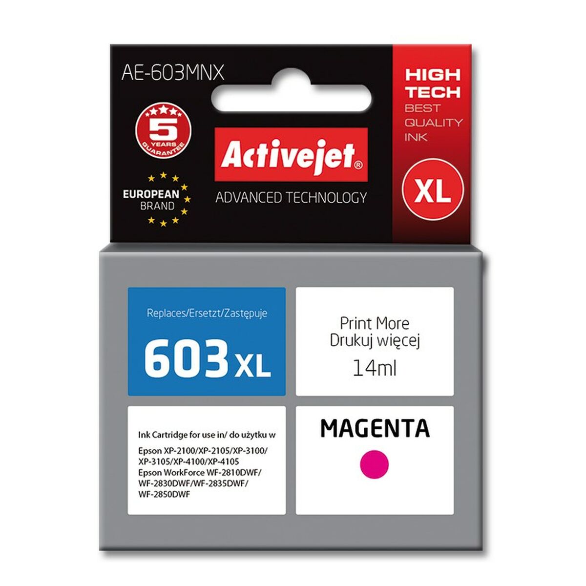 Cartuccia ad Inchiostro Originale Activejet AE-603MNX Magenta 2 S9112542_0