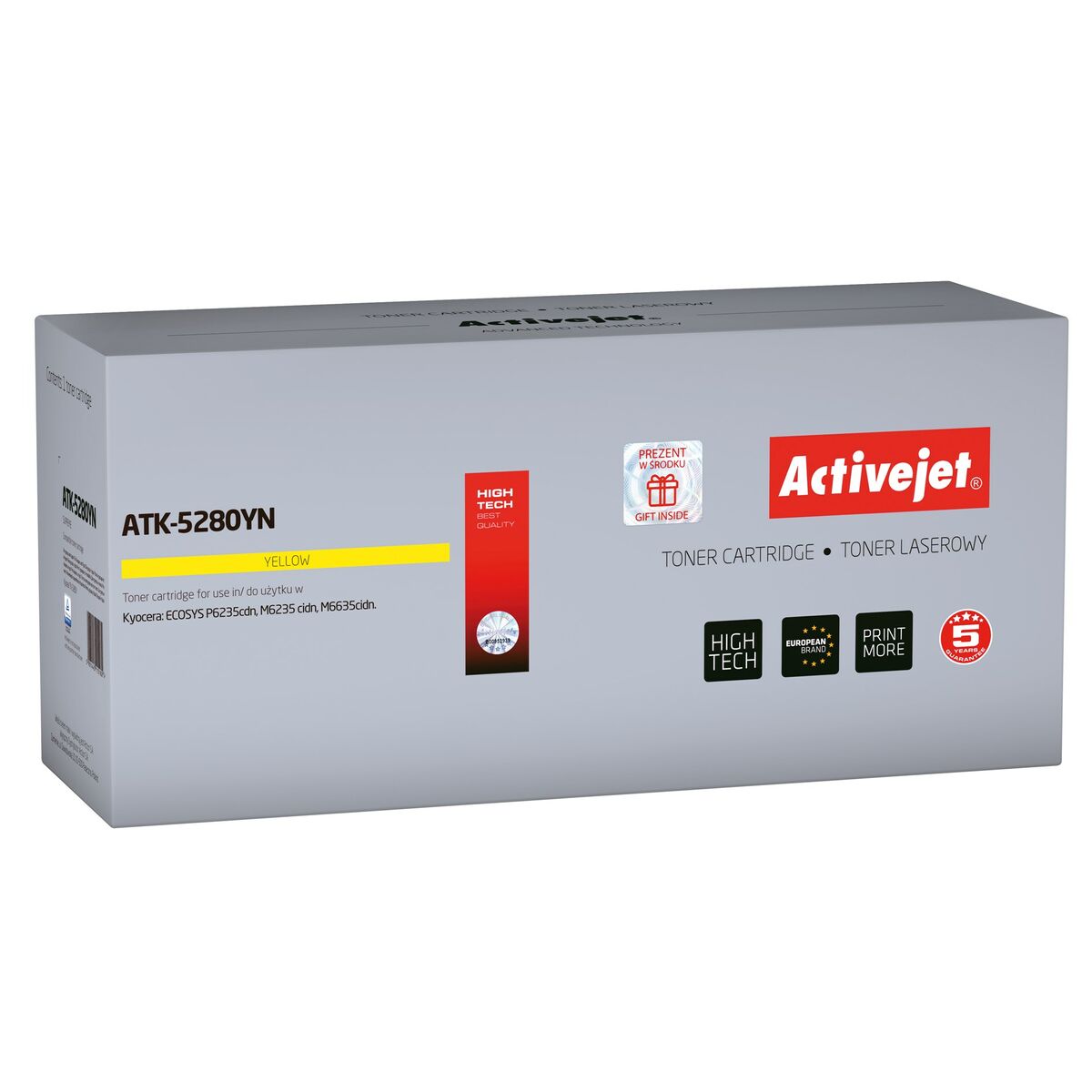 Toner Compatibile Activejet ATK-5280YN Giallo 2 S9113040_0