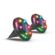 Lampada ad energia solare Activejet AJE-LARIX DP Nero RGB 11 x 14,5 x 11 cm (2 Unità) 1 S9142847_0