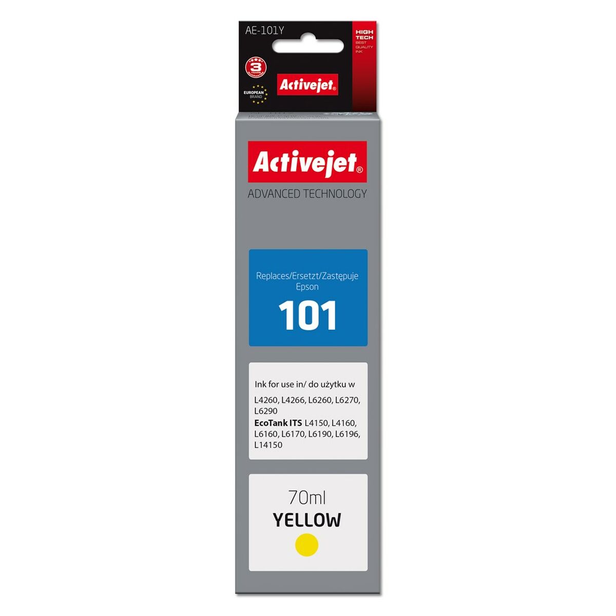 Cartuccia ad Inchiostro Originale Activejet AE-101Y Giallo 2 S9137224_0
