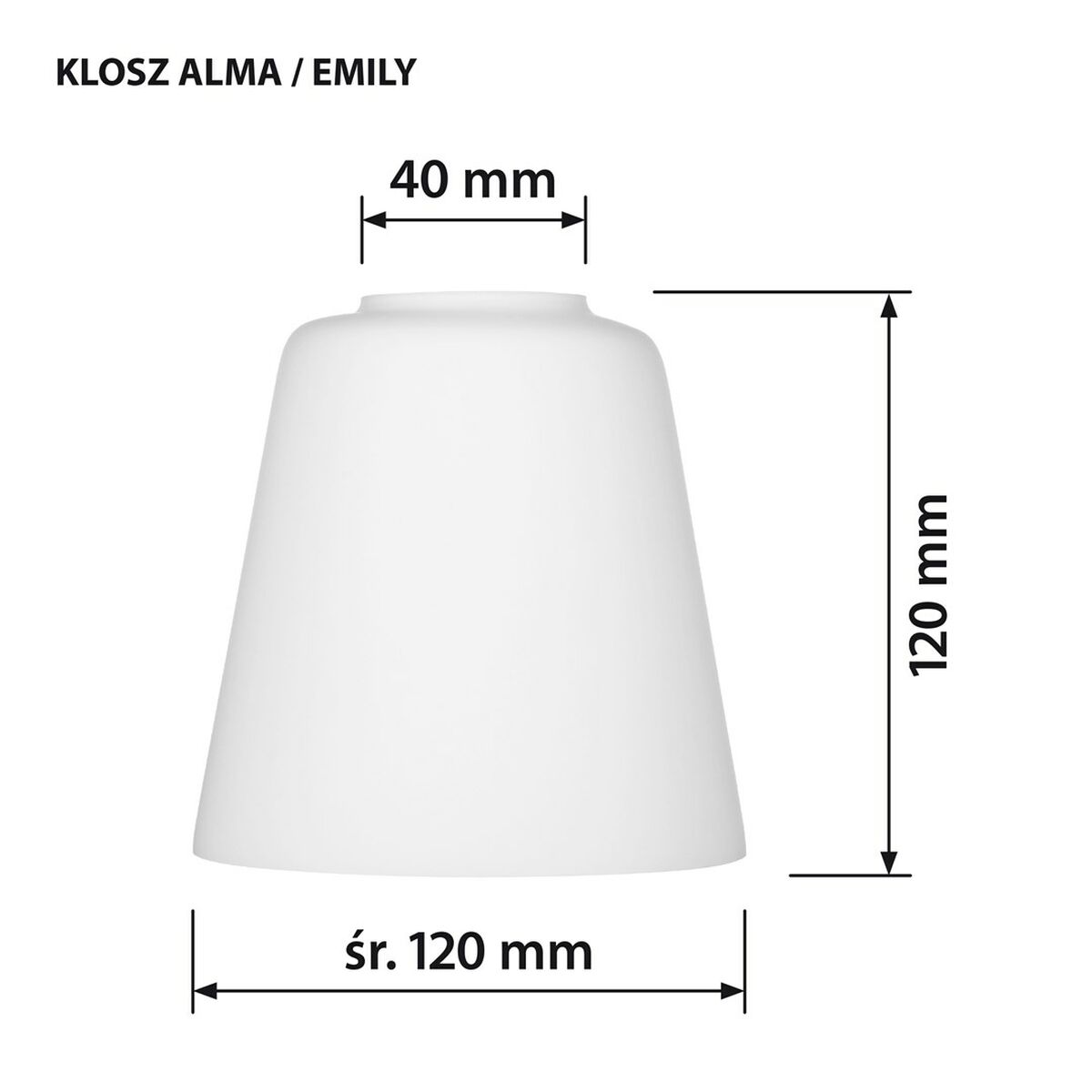 Paralume Activejet klosz ALMA Bianco Vetro 12 cm 5 S9174405_3