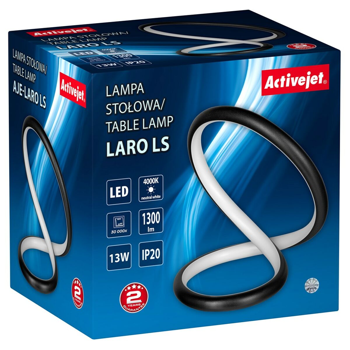Lampada da tavolo Activejet AJE-LARO LS Nero 7 S91105996_5