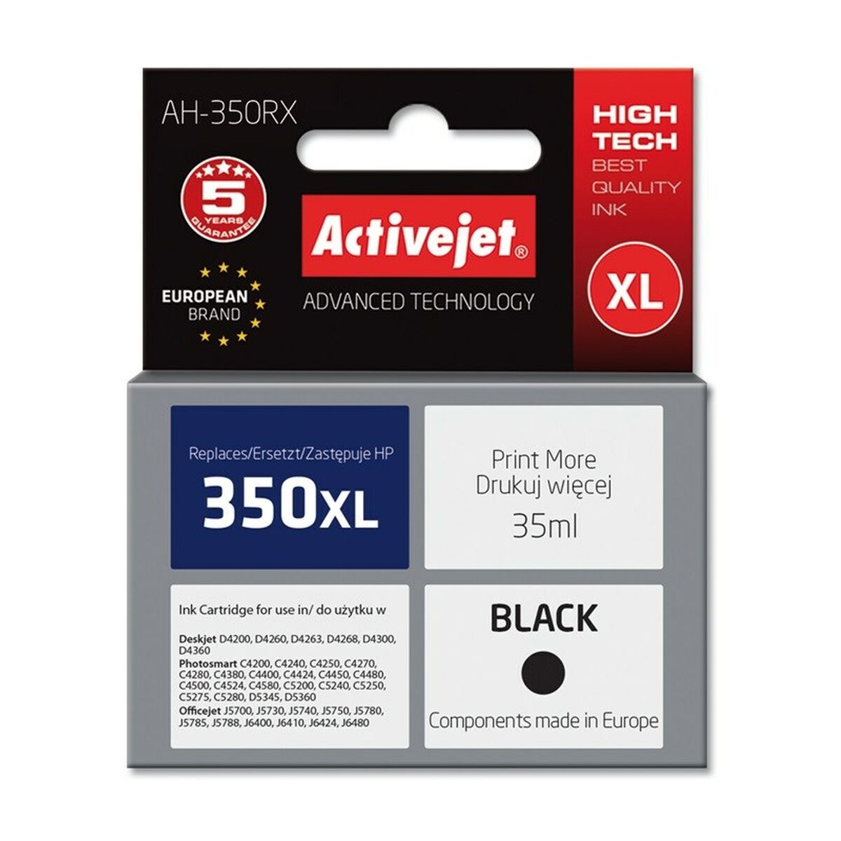 Cartuccia ad Inchiostro Originale Activejet AH-337R Nero 2 S9112594_0