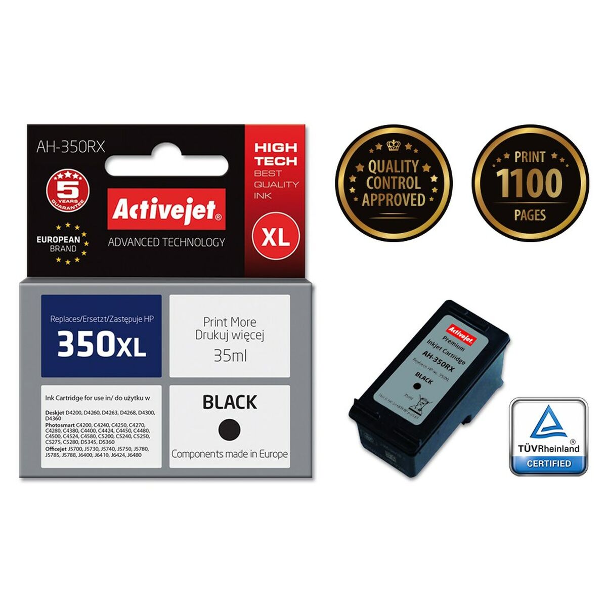 Cartuccia ad Inchiostro Originale Activejet AH-337R Nero 3 S9112594_1