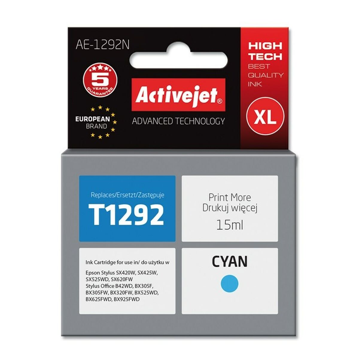 Cartuccia ad Inchiostro Originale Activejet AE-1292N Ciano 2 S9112489_0