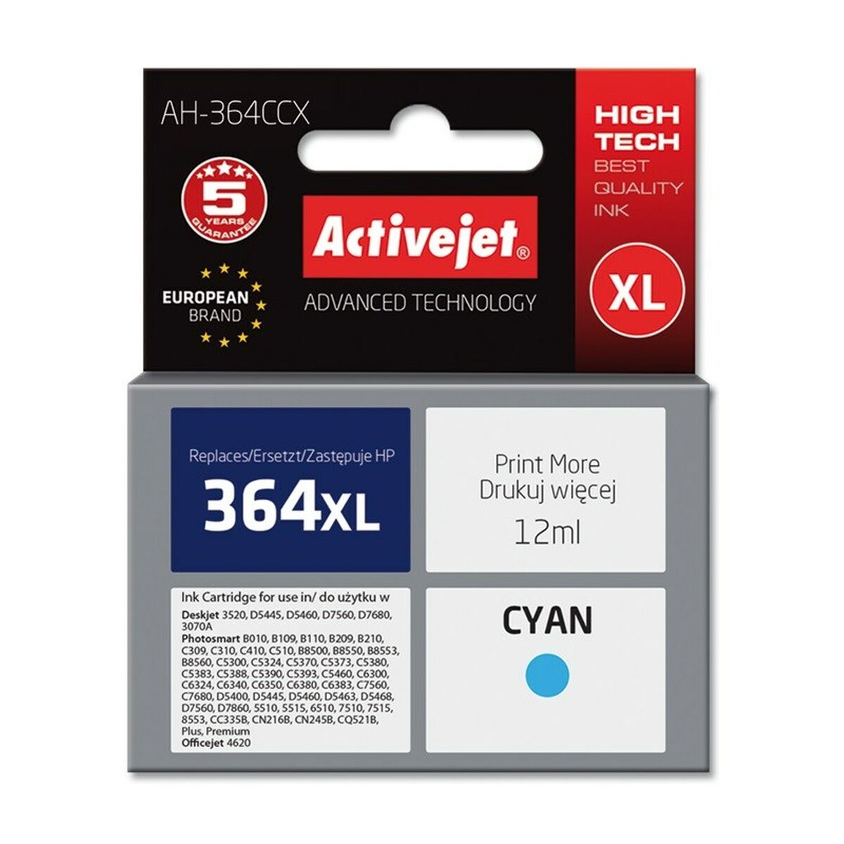 Cartuccia ad Inchiostro Originale Activejet AH-364CCX Ciano 2 S9112612_0