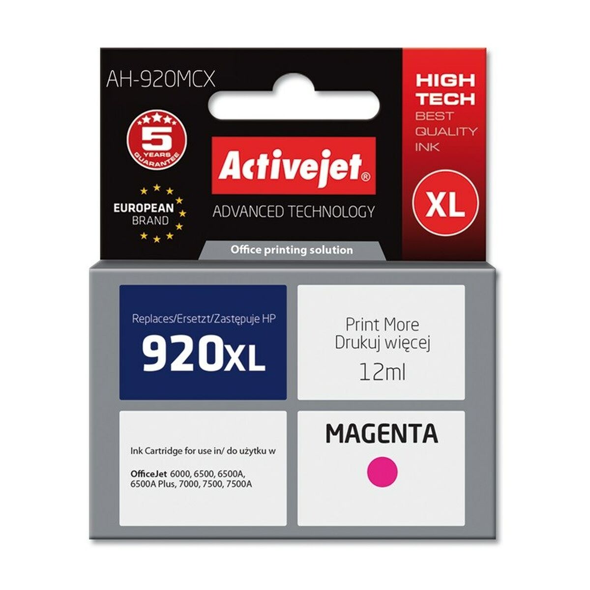 Cartuccia ad Inchiostro Originale Activejet AH-920MCX Magenta 2 S9112620_0