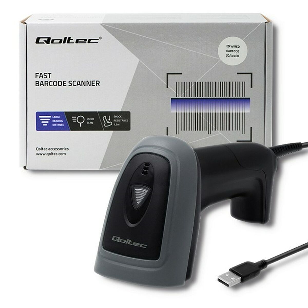 Lettore Codici a Barre Qoltec 50863 5 S9128479_3