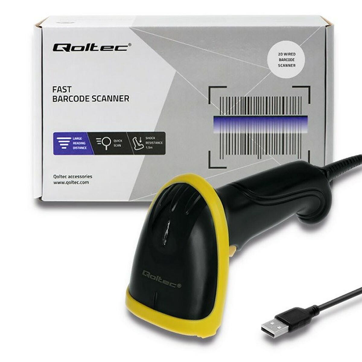 Lettore Codici a Barre Qoltec 50867 3 S9128481_1