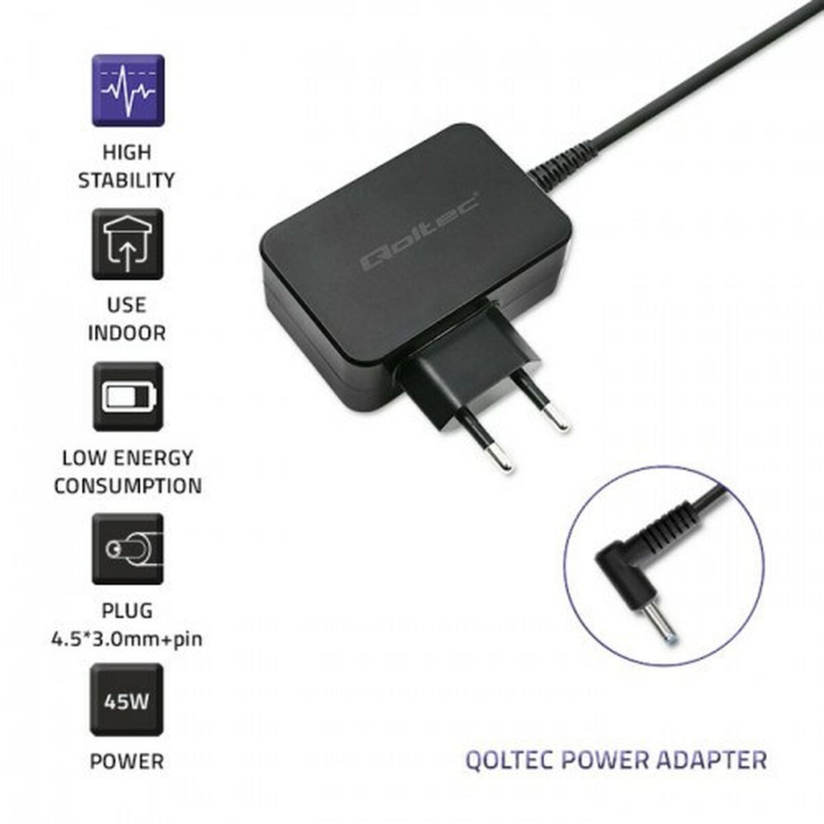 Caricabatterie Portatile Qoltec 51033 45 W 4 S9129577_2