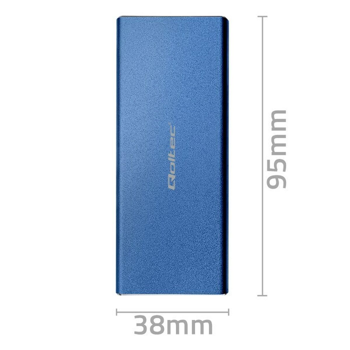 Scatola Esterna Qoltec 51832 Azzurro 2 S91111901_0