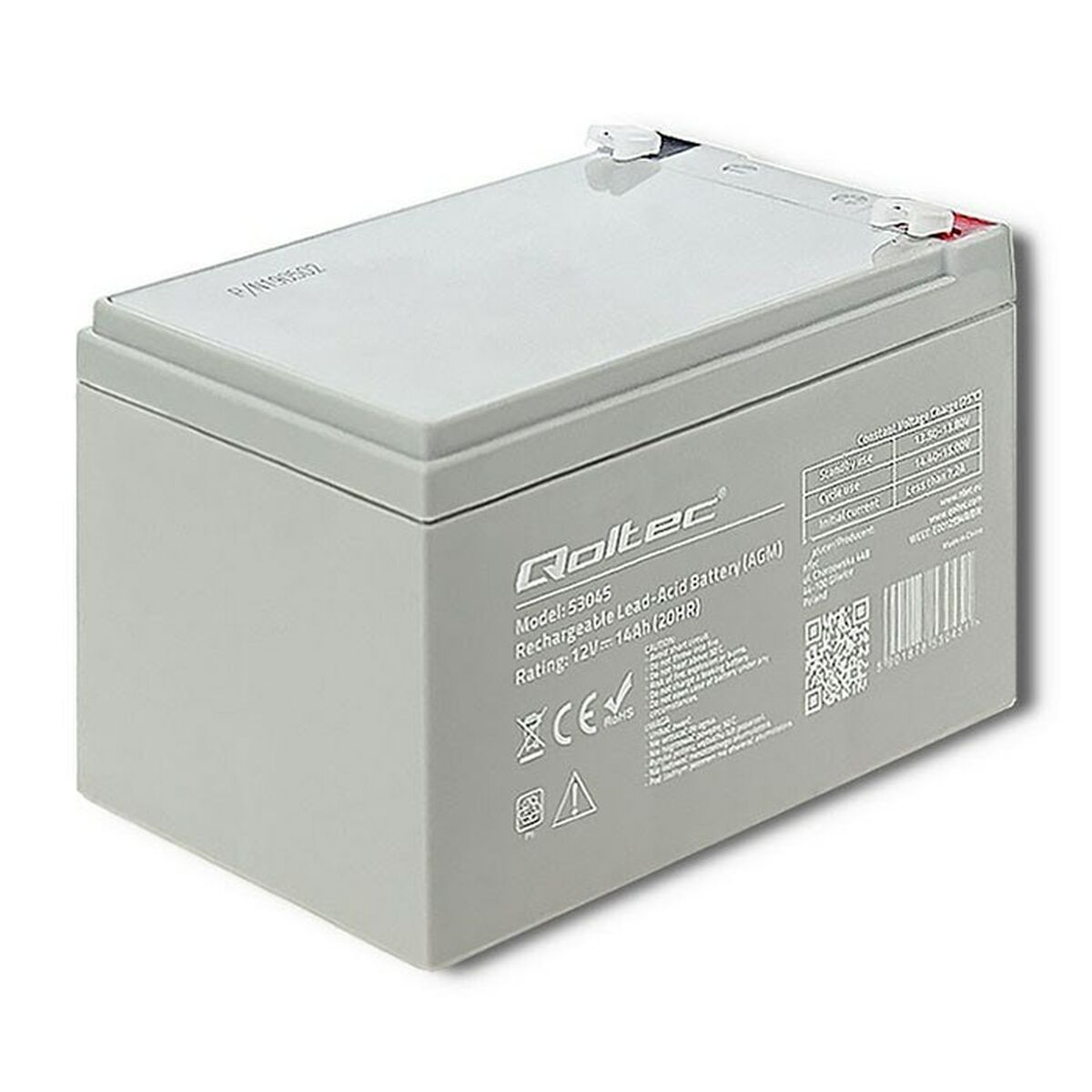 Batteria per Gruppo di Continuità UPS Qoltec 53045 14000 mAh 12 V 2 S9143678_0