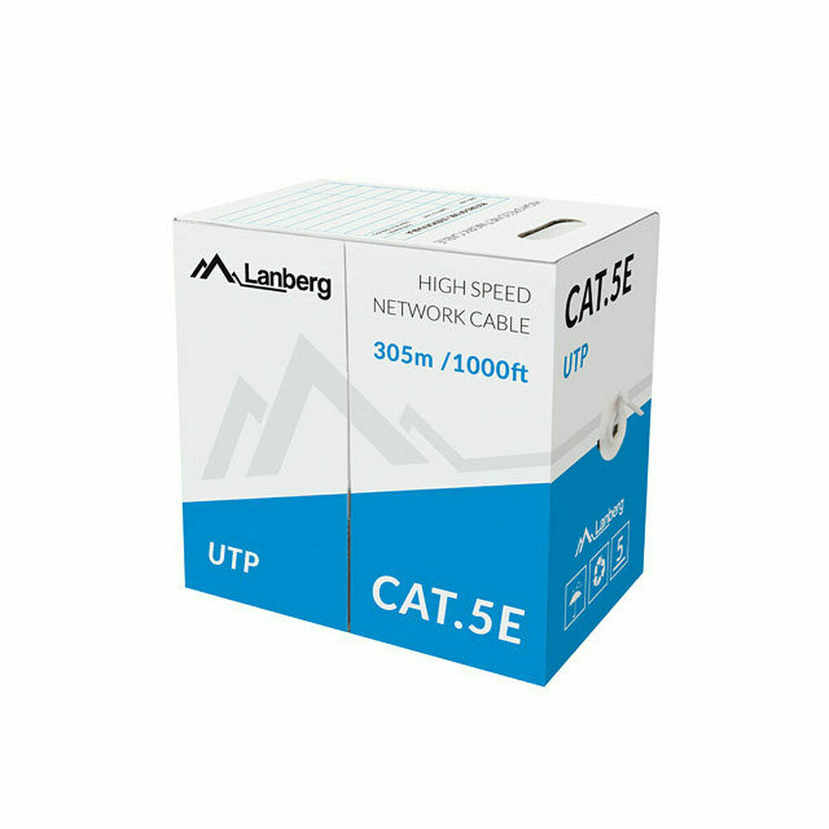 Cavo di Rete Rigido UTP Categoria 5e Lanberg LCU5-10CC-0305-G Verde 305 m 2 S9115873_0