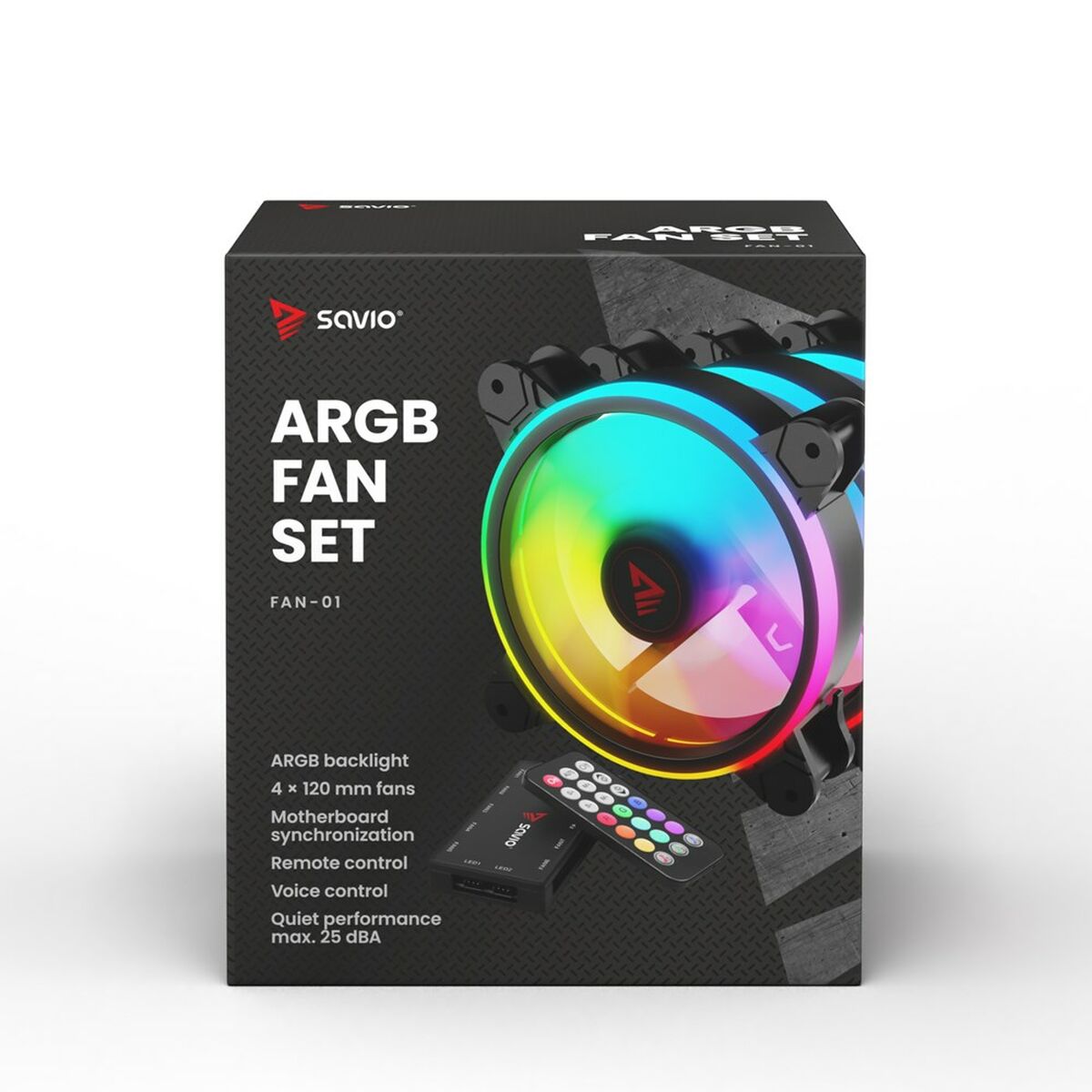 Ventola da Case Savio FAN-01 ARGB Ø 12 cm 10 S9132129_8