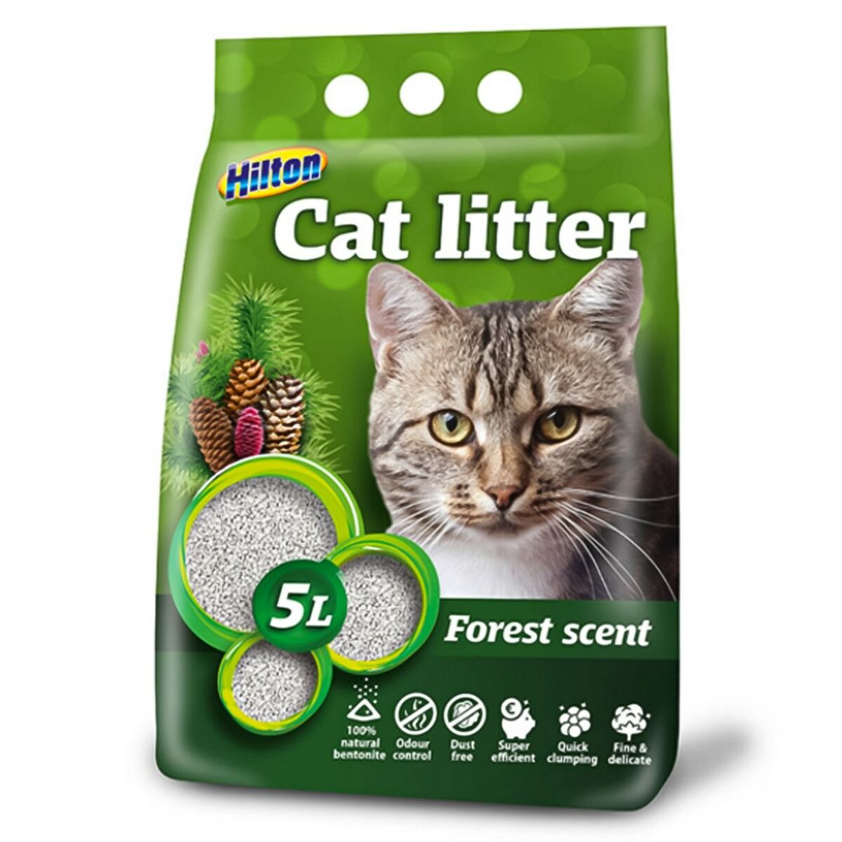 Sabbia per Gatti Hilton Bosco 5 L 2 S9148772_0