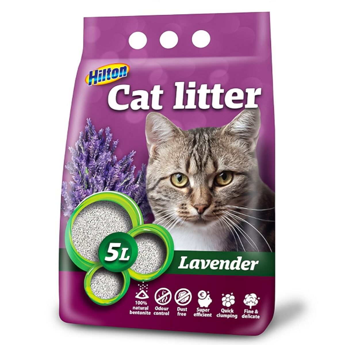 Sabbia per Gatti Hilton Lavanda 5 L 2 S9148771_0