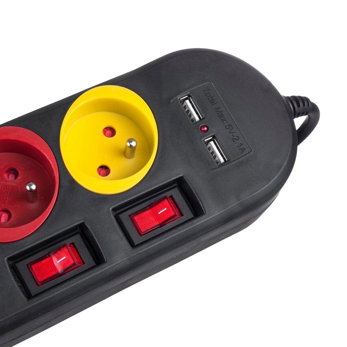 Multipresa con 4 Prese con Interruttore MacLean MCE229B (1,5 m) 5 S91104348_3