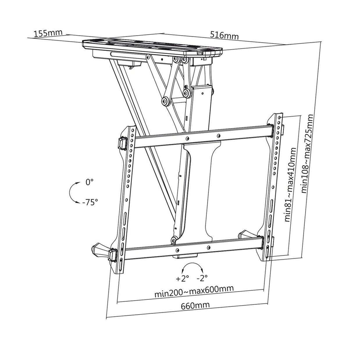 Supporto da Parete MacLean MC-880T 32" 70" 6 S9147132_4