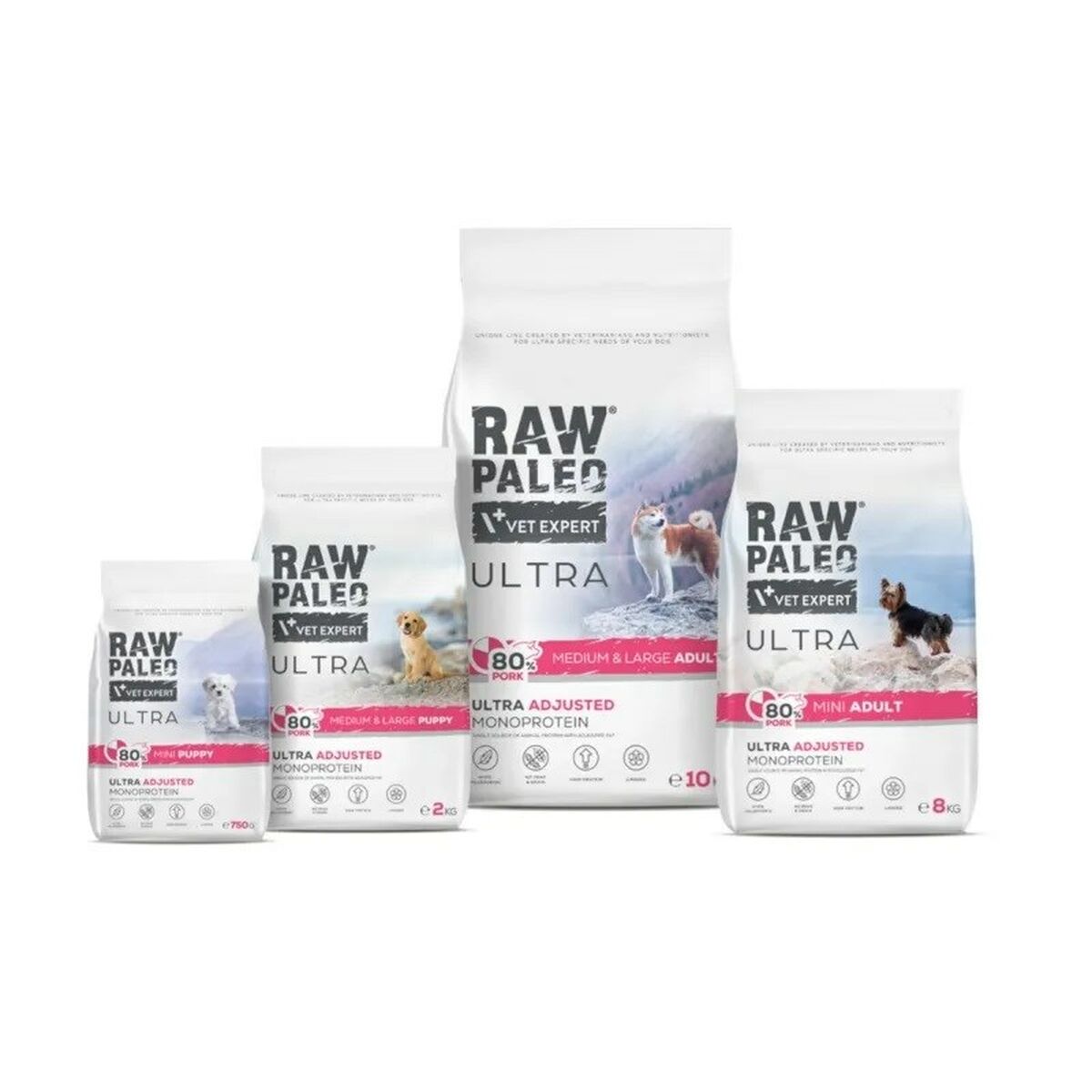 mangime VETEXPERT RAW PALEO Ultra Pork Medium & Large Adult Maiale 2 Kg 4 S91111932_2