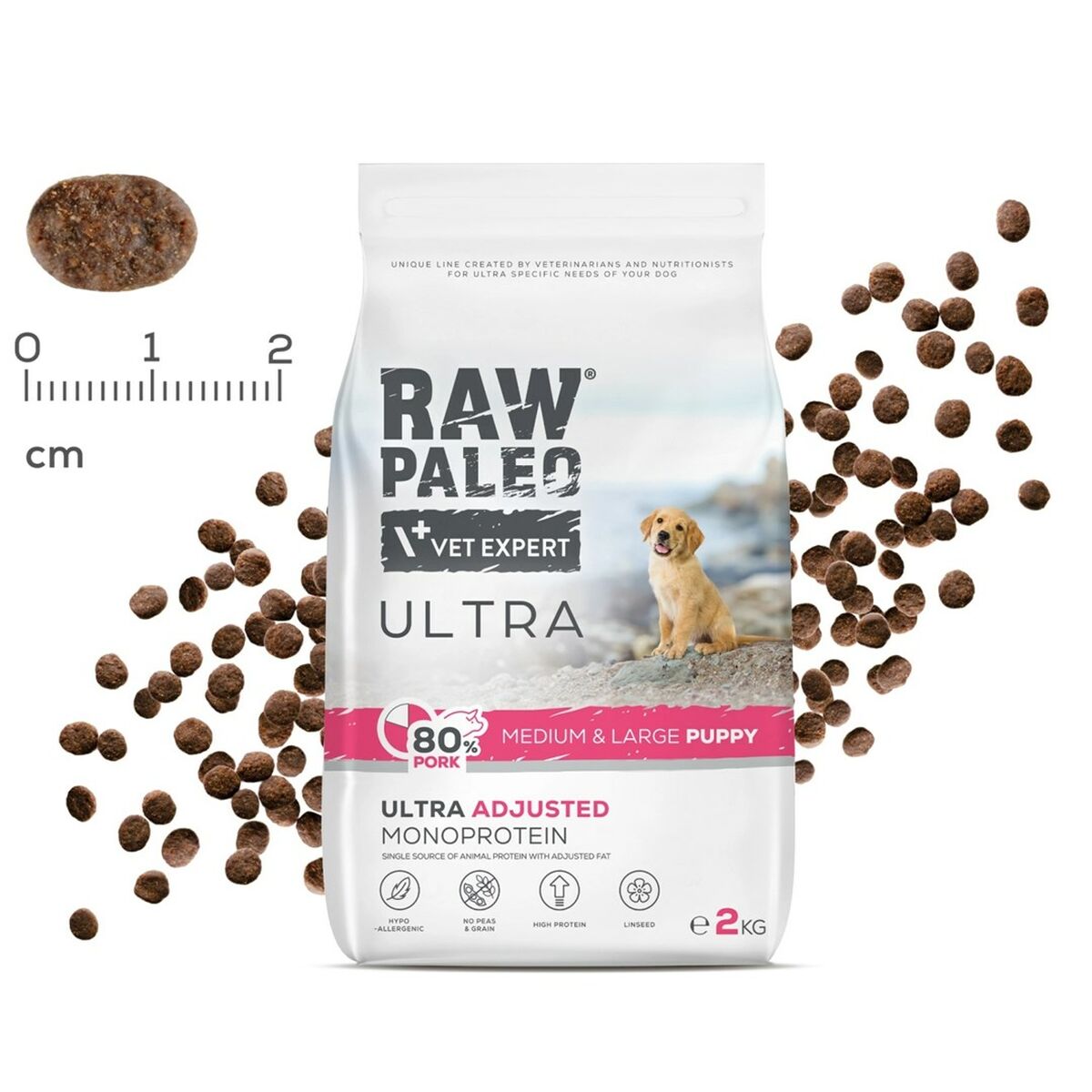mangime VETEXPERT RAW PALEO Ultra Pork Medium & Large Puppy Maiale 2 Kg 3 S91111936_1