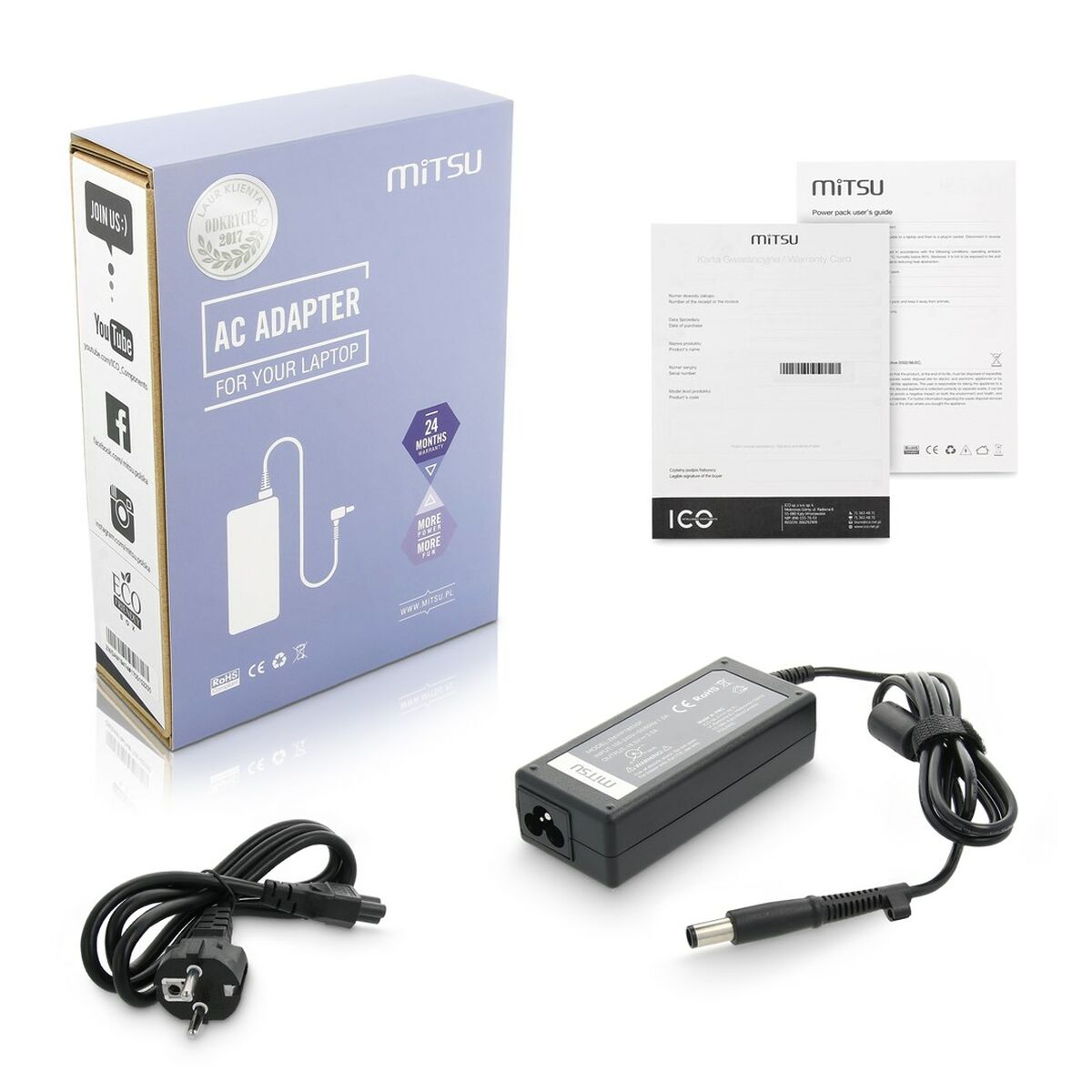 Caricabatterie Portatile Mitsu 5ZM024 65 W 3 S9129542_1