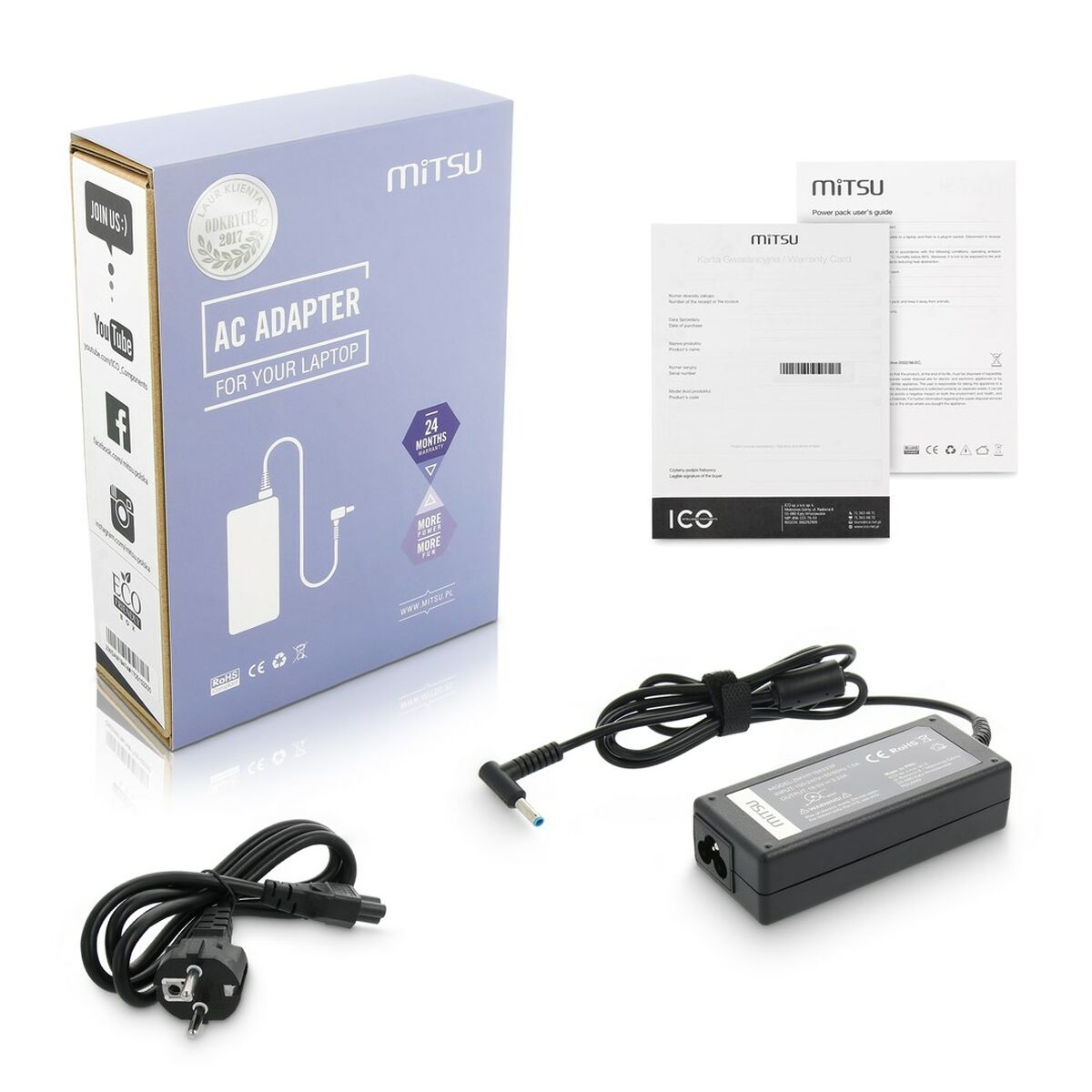 Caricabatterie Portatile Mitsu 5ZM032 65 W 2 S9129546_0