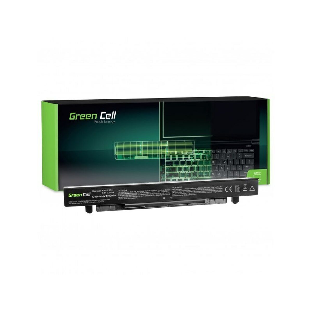 Batteria per Laptop Green Cell AS68 Nero 4400 mAh 2 S9118923_0