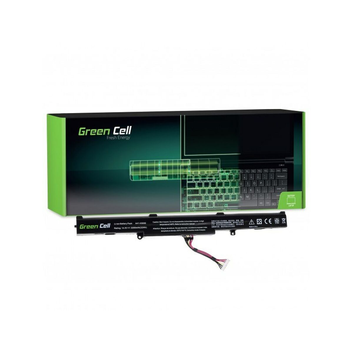Batteria per Laptop Green Cell AS77 Nero 2200 mAh 2 S91103011_0