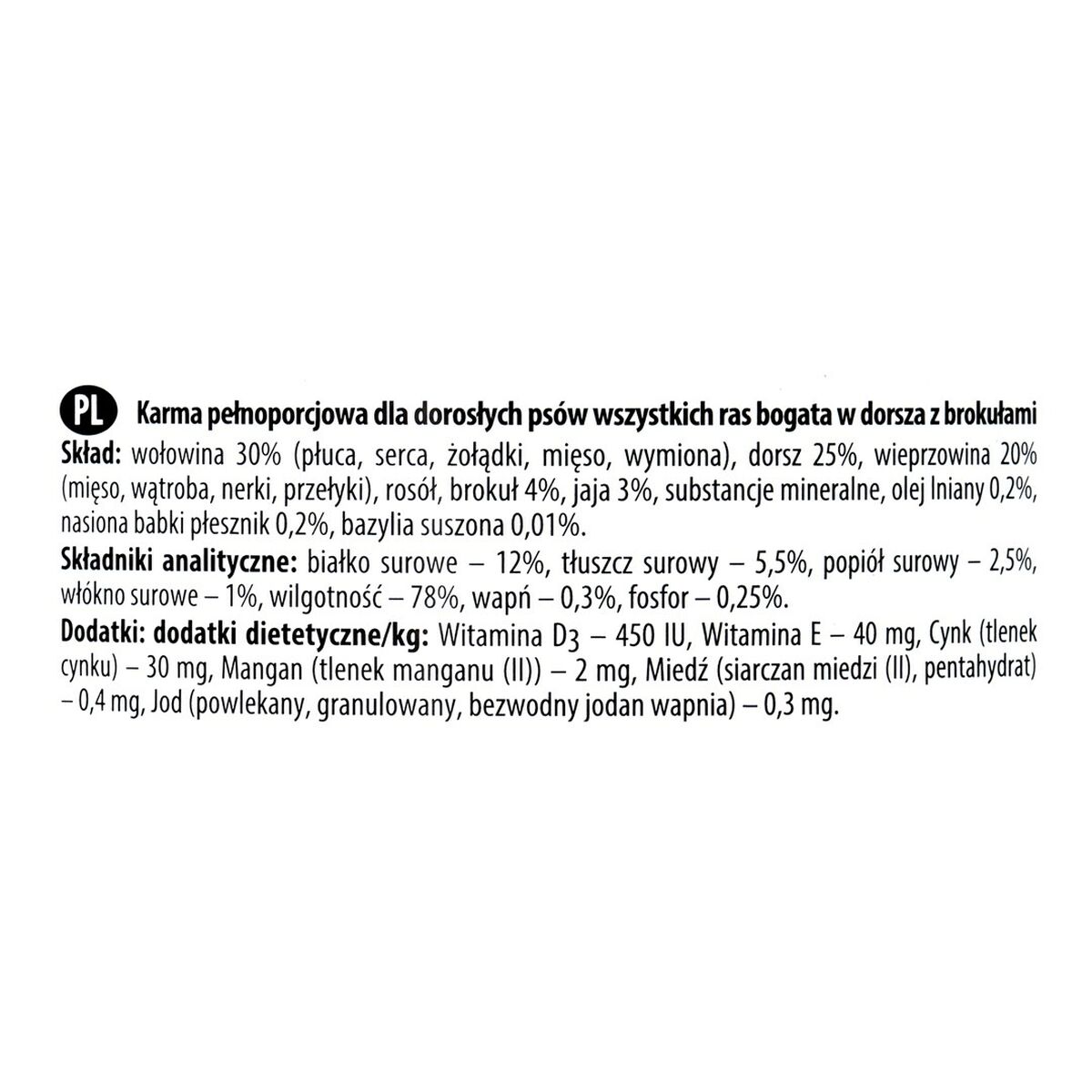 Cibo umido Dolina Noteci Premium Baccalà Broccoli 800 g 3 S9110105_1
