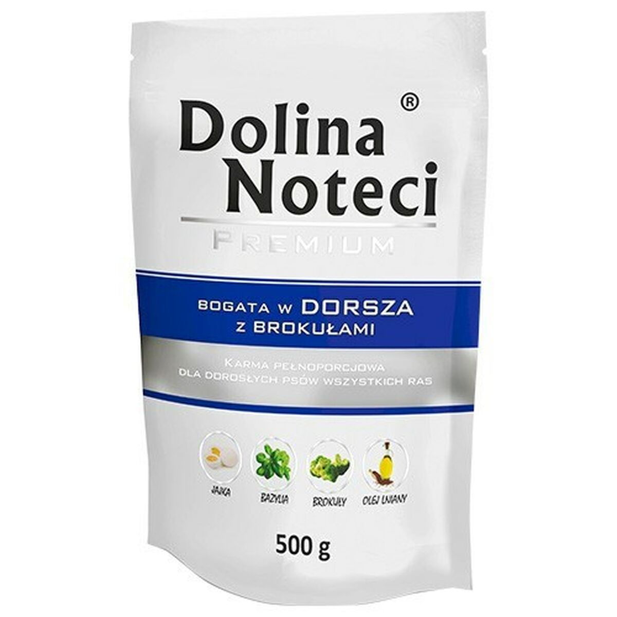 Cibo umido Dolina Noteci Premium Carne di vitello Baccalà Maiale Broccoli 500 g 2 S9109878_0
