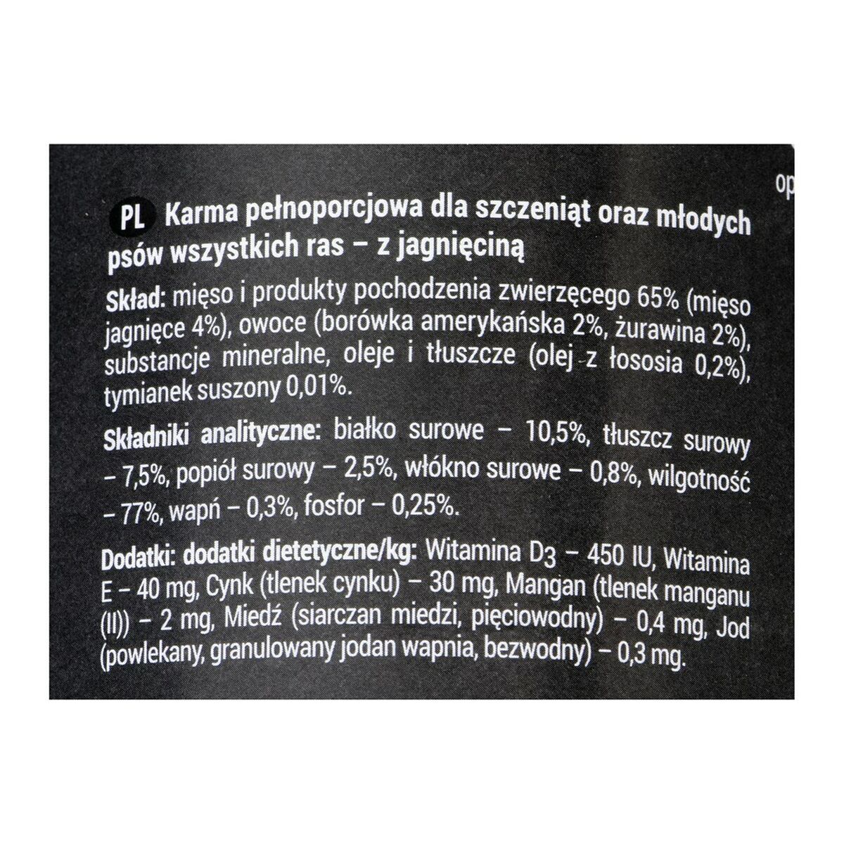 Cibo umido Dolina Noteci Rafi Junior Mirtillo Agnello 400 g 3 S9110087_1