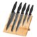 Posate Smile SNS-4 Nero Grigio Legno Acciaio inossidabile 5 Pezzi 1 S9104038_0