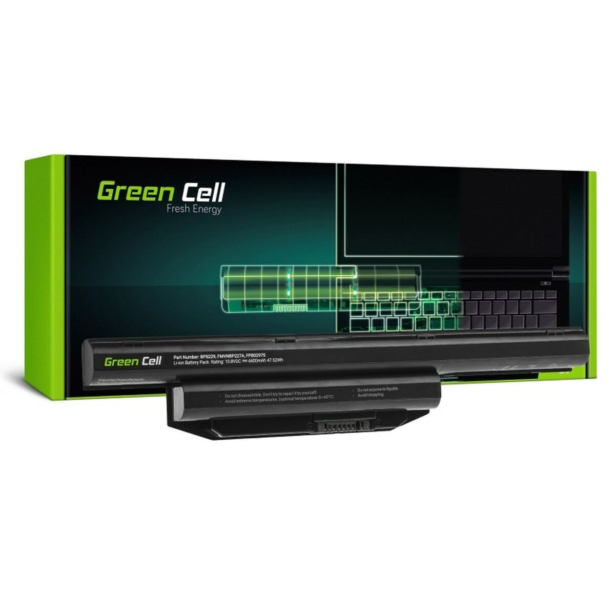 Batteria per Laptop Green Cell FS31 Nero 4400 mAh 2 S91103016_0