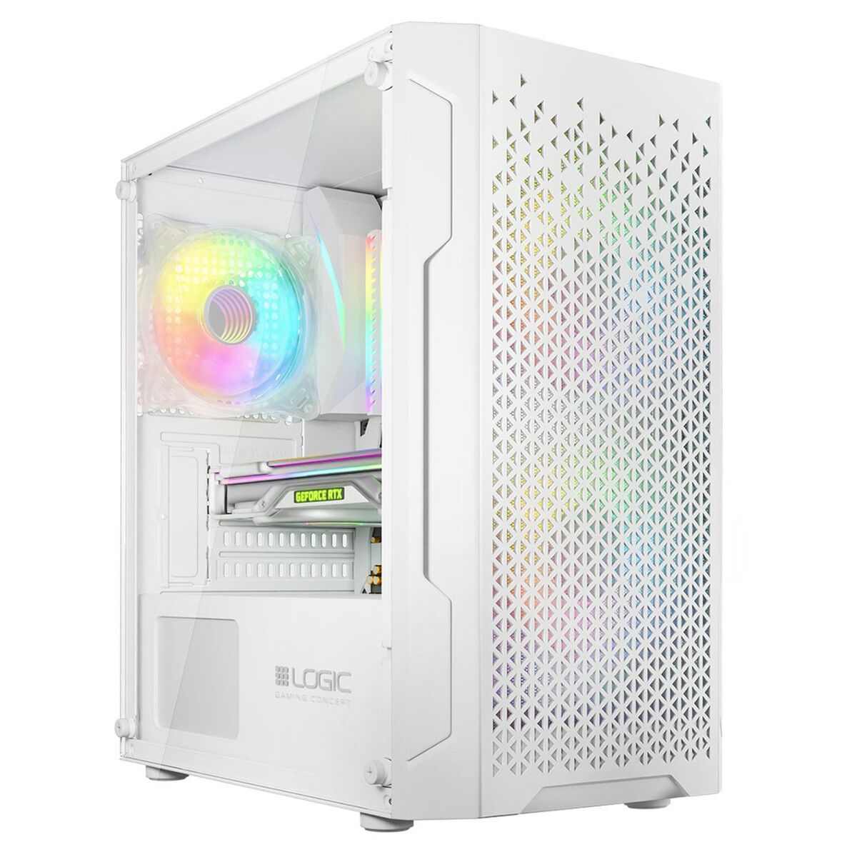 Case computer desktop ATX Logic ARAMIS ARGB Bianco 2 S9139531_0