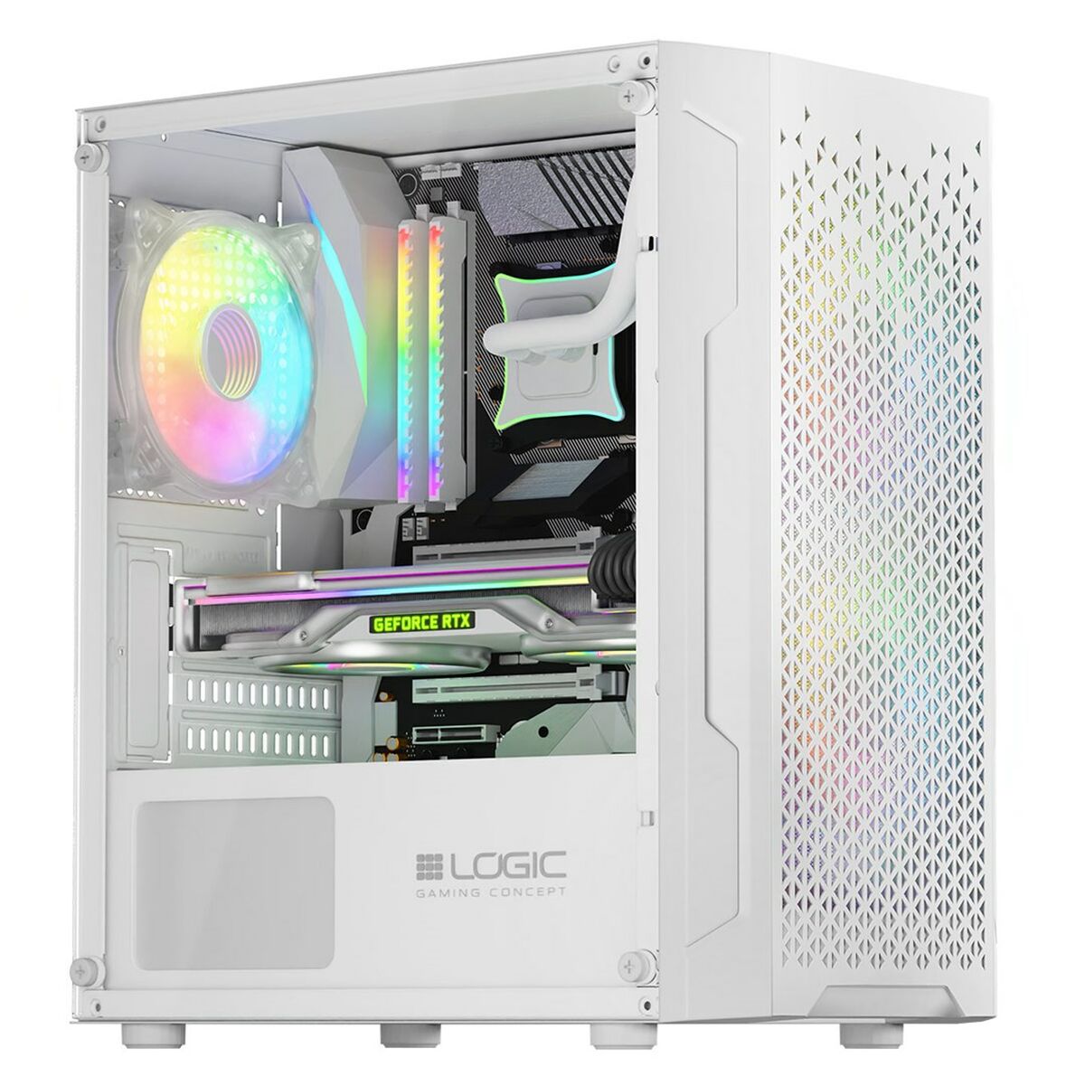 Case computer desktop ATX Logic ARAMIS ARGB Bianco 3 S9139531_1