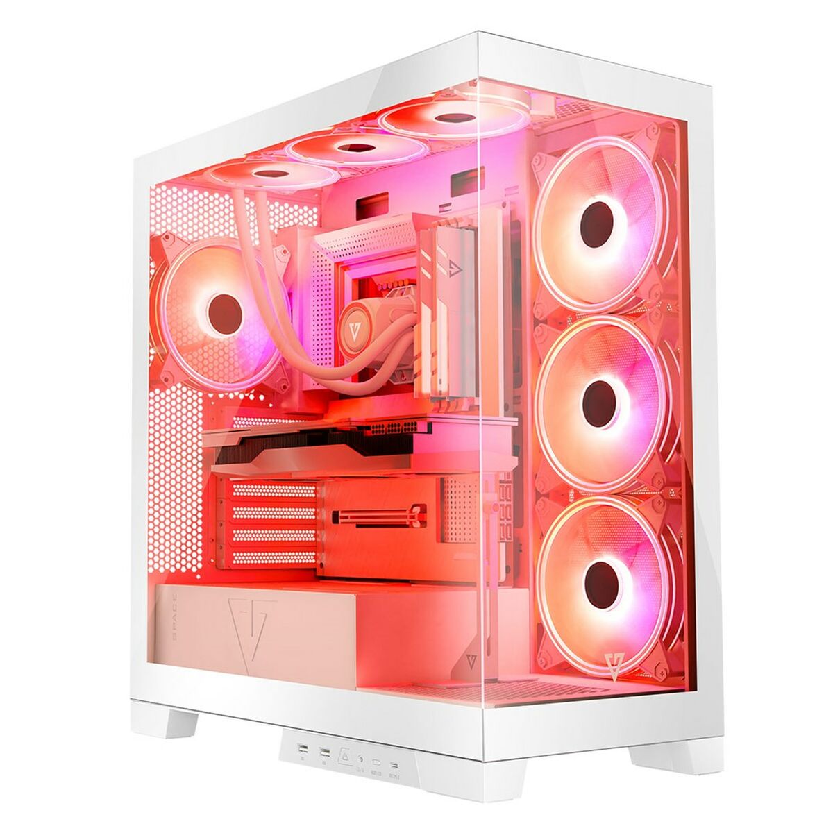 Case computer desktop ATX Modecom Volcano SPACE APEX ARGB Bianco 2 S9163373_0