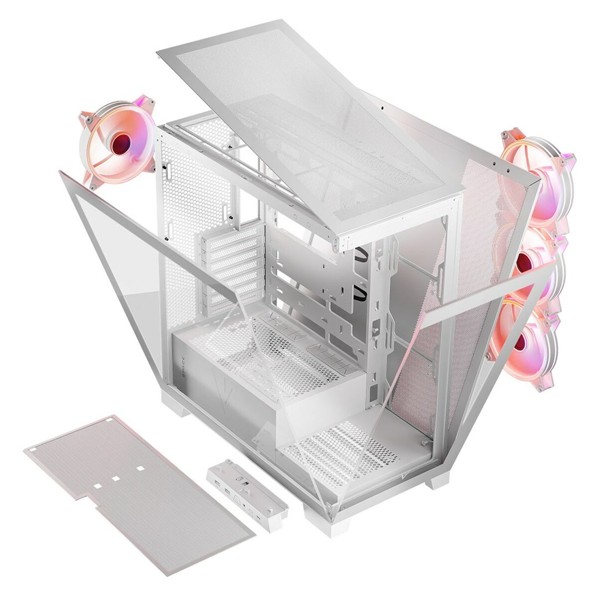 Case computer desktop ATX Modecom Volcano SPACE APEX ARGB Bianco 17 S9163373_15