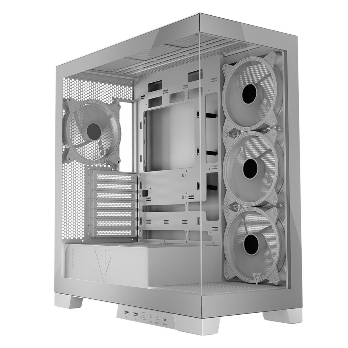 Case computer desktop ATX Modecom Volcano SPACE APEX ARGB Bianco 3 S9163373_1