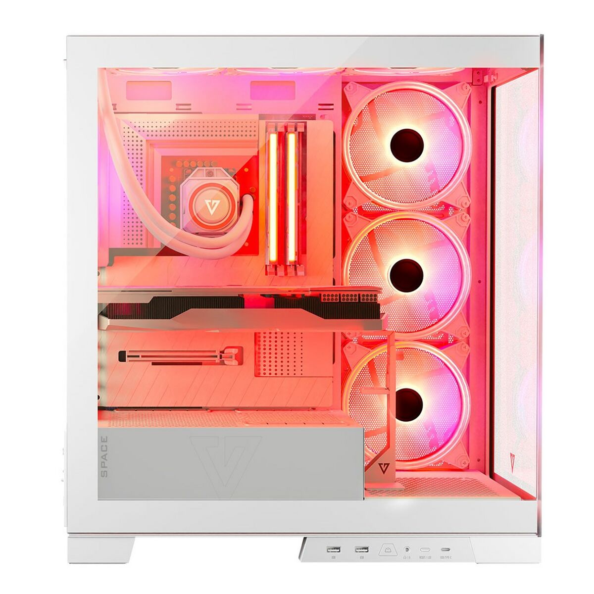 Case computer desktop ATX Modecom Volcano SPACE APEX ARGB Bianco 21 S9163373_19