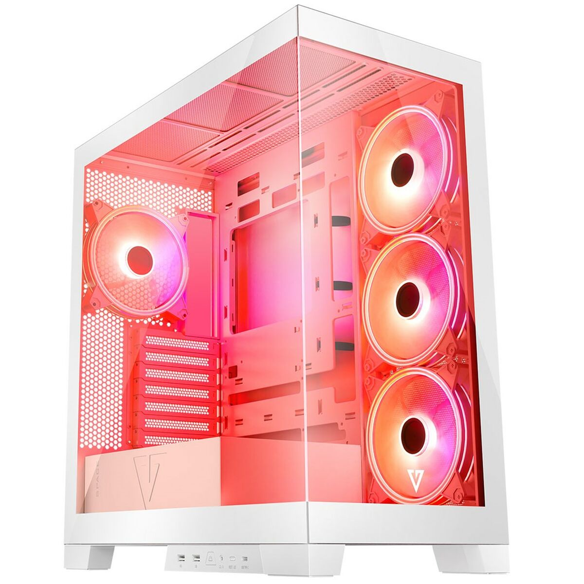 Case computer desktop ATX Modecom Volcano SPACE APEX ARGB Bianco 4 S9163373_2