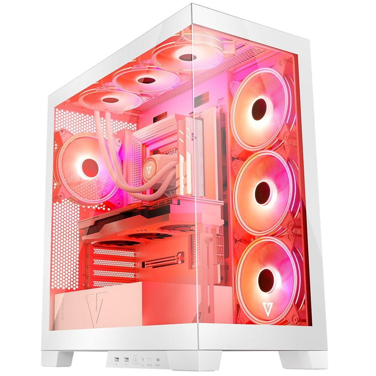 Case computer desktop ATX Modecom Volcano SPACE APEX ARGB Bianco 5 S9163373_3
