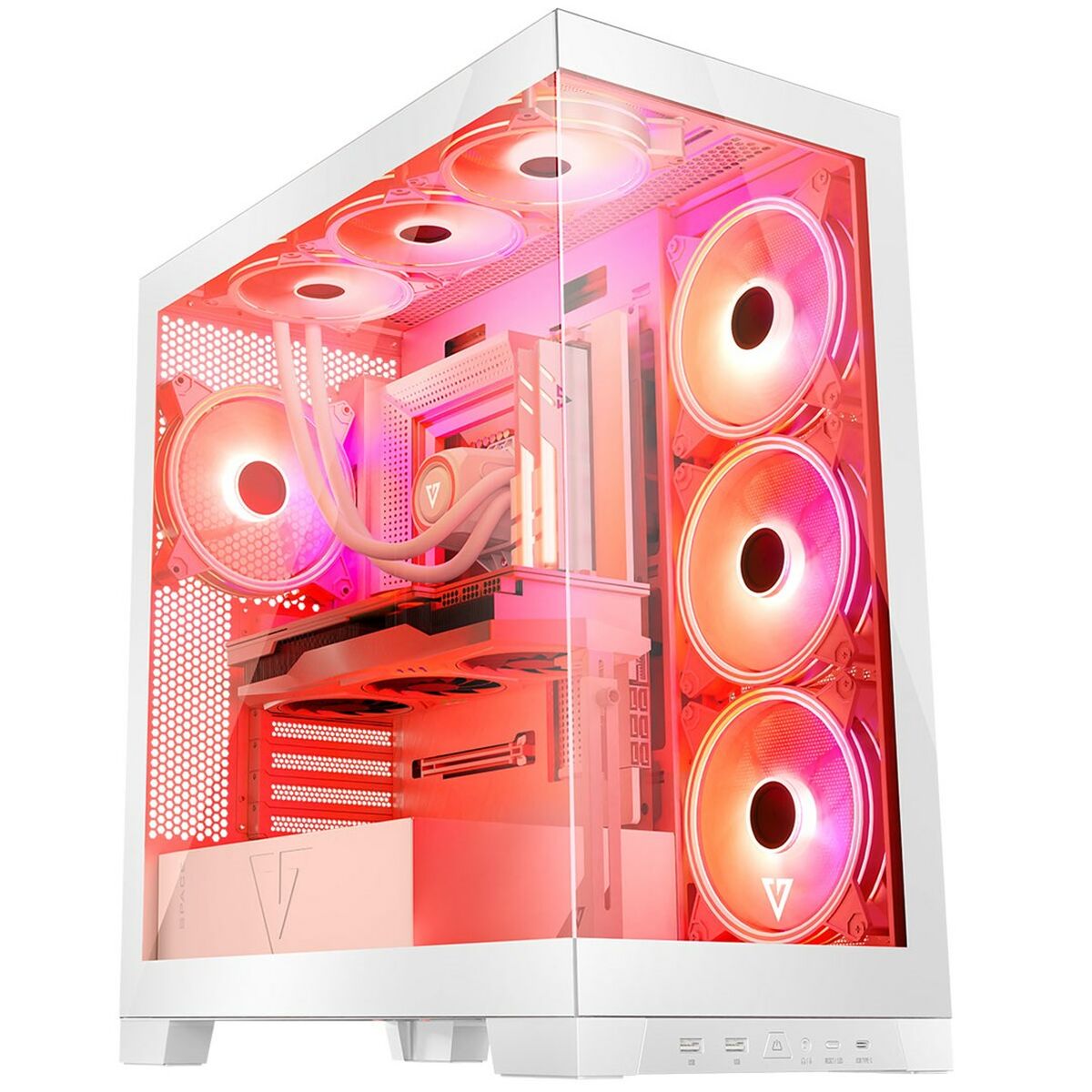 Case computer desktop ATX Modecom Volcano SPACE APEX ARGB Bianco 6 S9163373_4