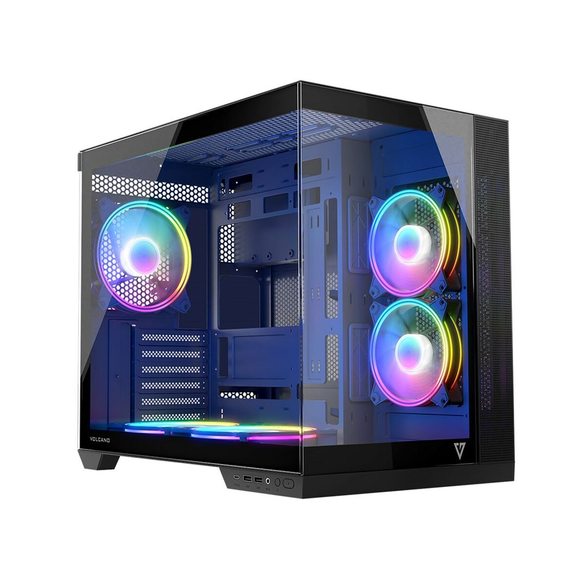 Case computer desktop ATX Modecom Volcano Panorama APEX ARGB Grigio 2 S9198986_0
