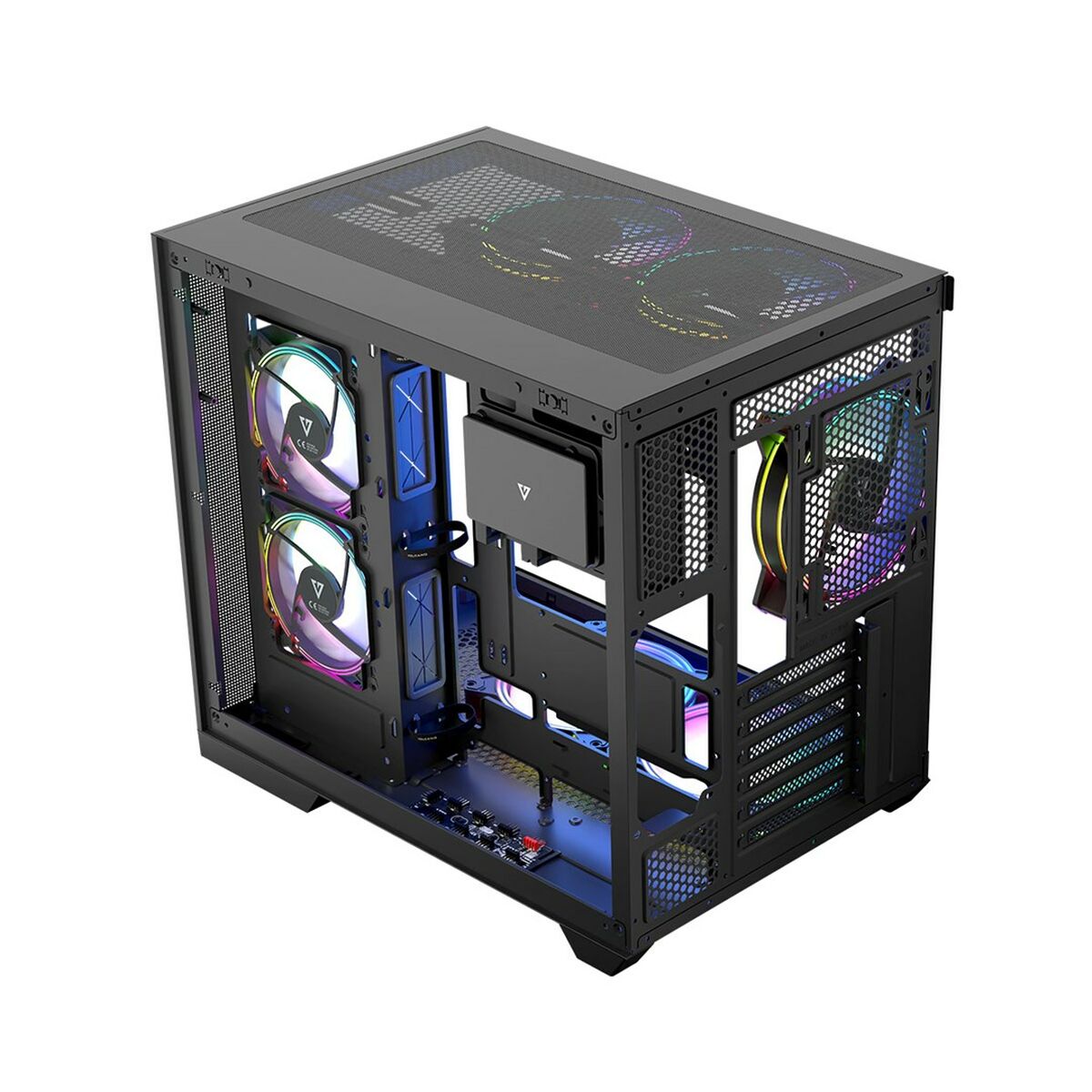 Case computer desktop ATX Modecom Volcano Panorama APEX ARGB Grigio 16 S9198986_14