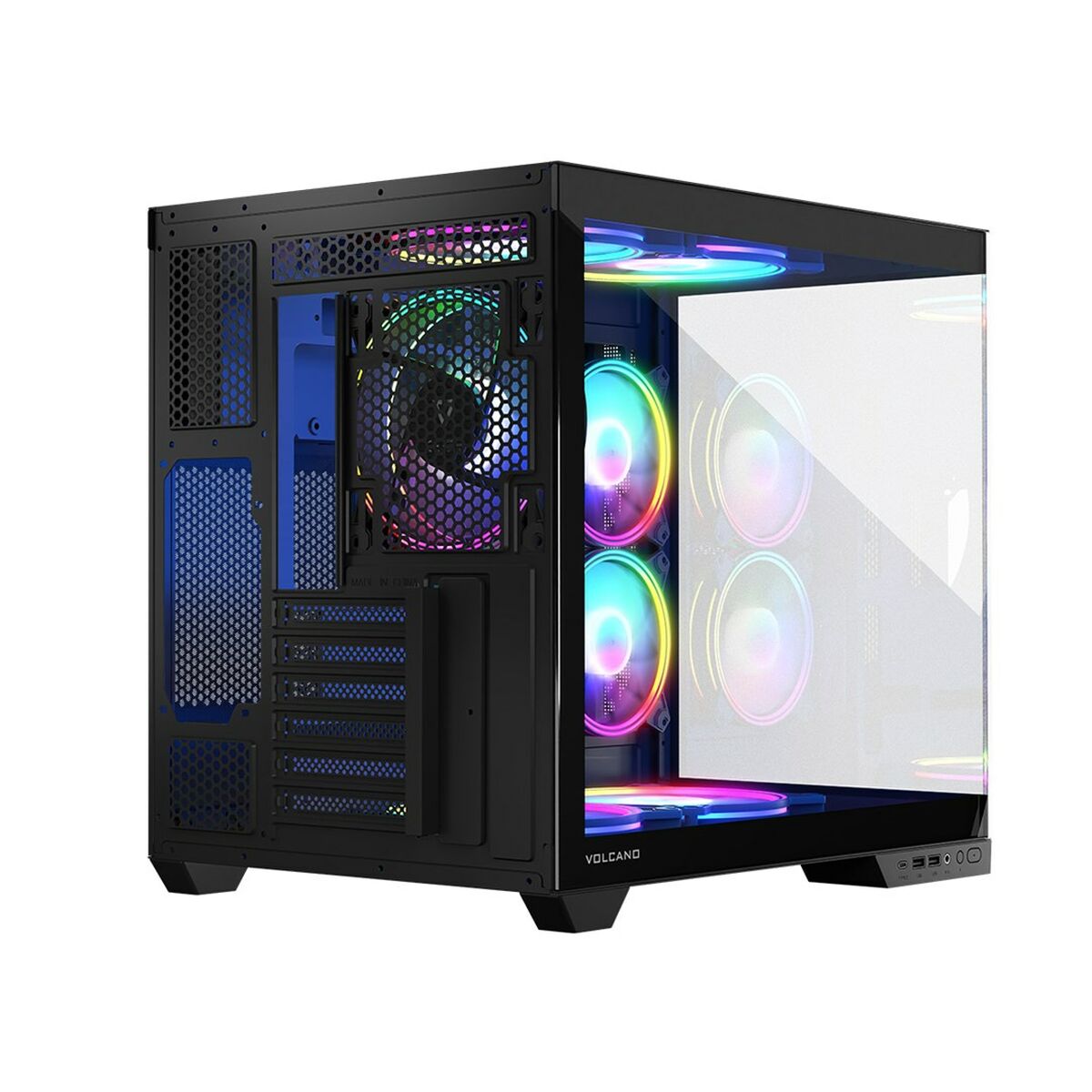 Case computer desktop ATX Modecom Volcano Panorama APEX ARGB Grigio 5 S9198986_3