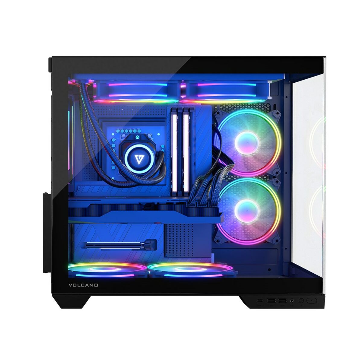 Case computer desktop ATX Modecom Volcano Panorama APEX ARGB Grigio 7 S9198986_5