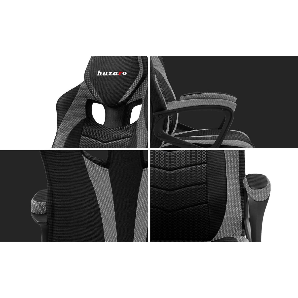 Sedia Gaming Huzaro FORCE 2.5 Nero Grigio 5 S9114354_3