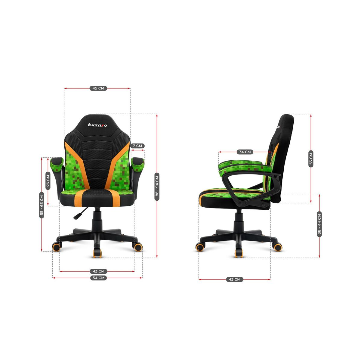 Sedia Gaming Huzaro HZ-Ranger 1.0 Pixel mesh Stampa 6 S9114366_4