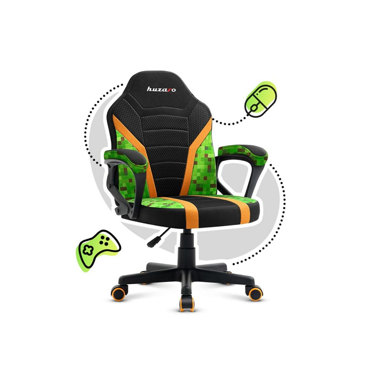 Sedia Gaming Huzaro HZ-Ranger 1.0 Pixel mesh Stampa 8 S9114366_6