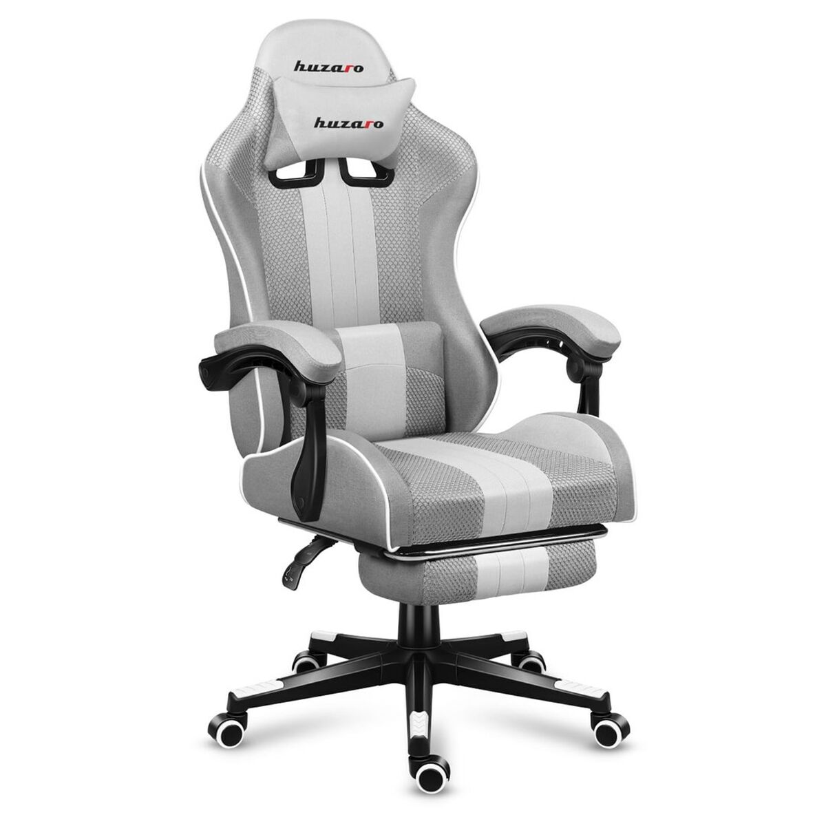 Sedia Gaming Huzaro HZ-Force 4.7 White Mesh Bianco Grigio 2 S9130163_0